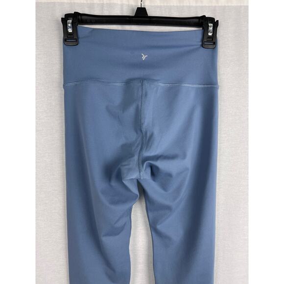 Old Navy Active Leggings Powerpress Compression Athletic High Rise Dusty Blue - Picture 4 of 6